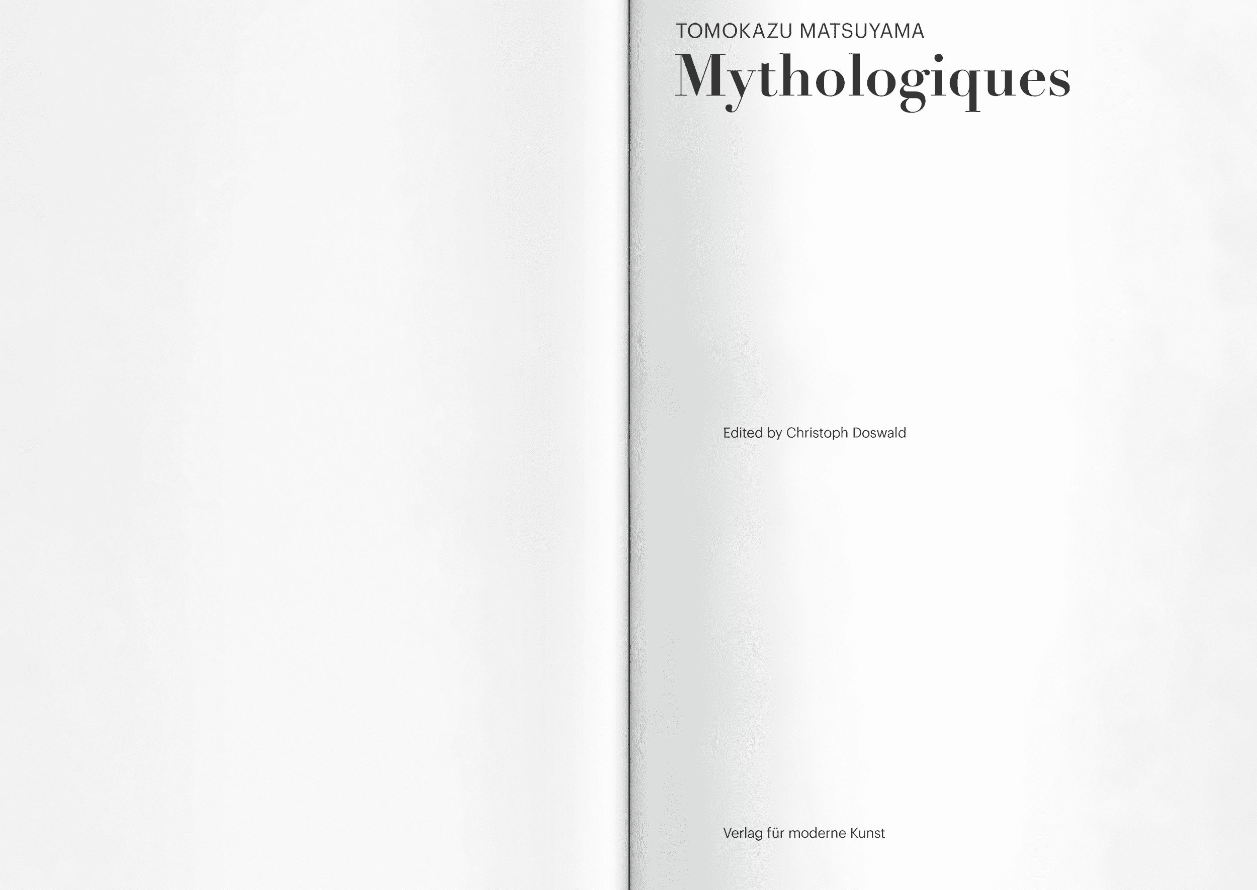 Tomokazu Matsuyama Mythologiques